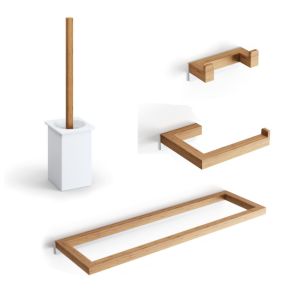 Bamboo | Set di accessori in finitura legno