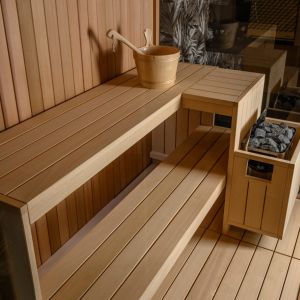 Exen Sliding 200x150cm | Sauna finlandese con apertura scorrevole, varie finiture