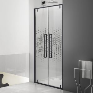 Porta doccia 90 cm battente trasparente serie sofist b1f megius